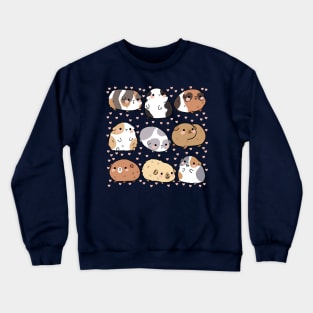 Cute Guinea Pigs illustration Crewneck Sweatshirt